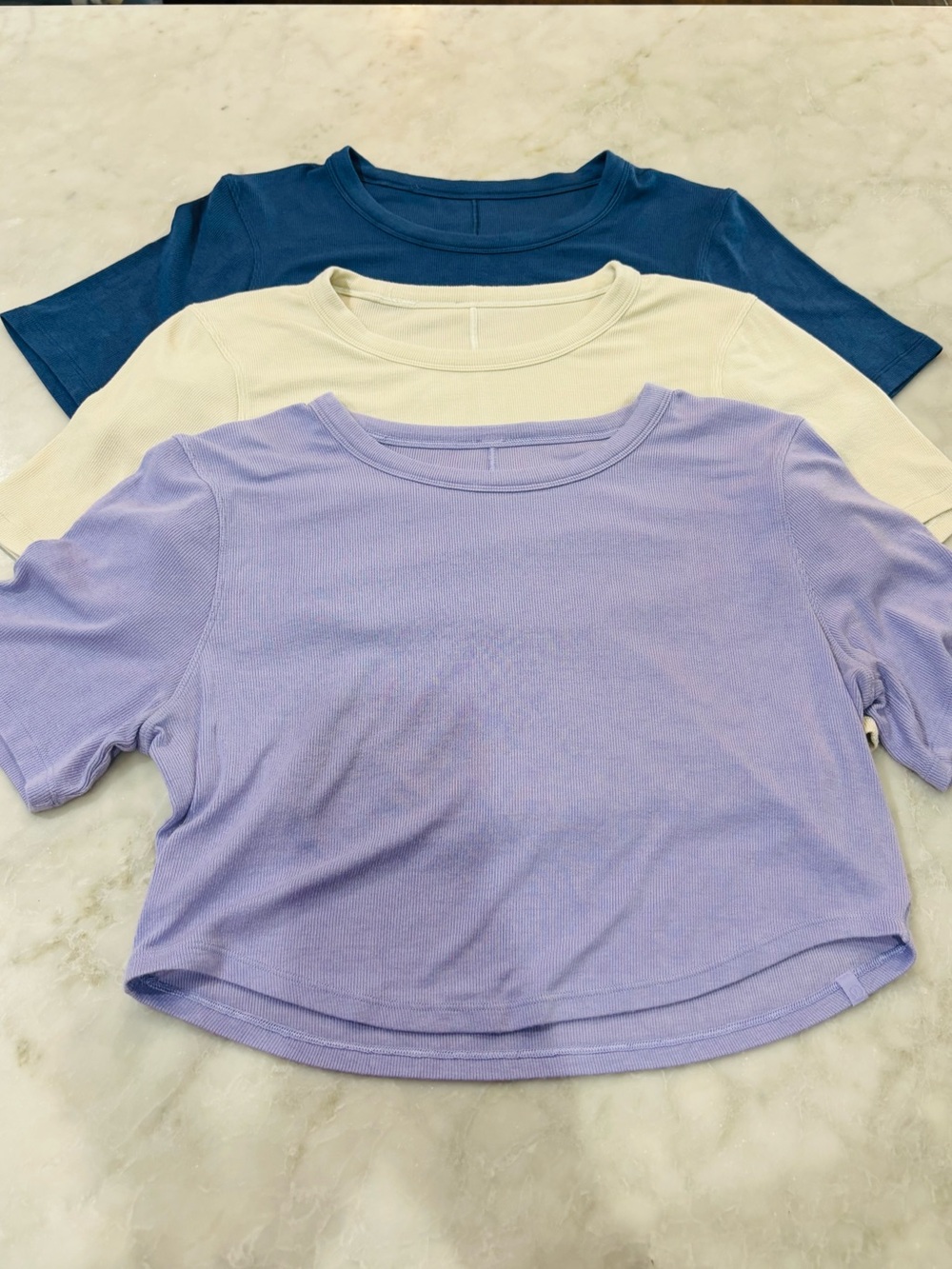 lululemon athletica Hold Tight Cropped  Crewneck Tee Bundle